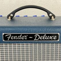 【世界限定100台】Fender フェンダー Hot Rod Deluxe BLUESMAN Limited Edition PR246 真空管ギターアンプ ブルー フットスイッチ付属_画像3