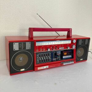 AIWA アイワ CA-3 ラジカセ 分離型スピーカー ステレオ ラジオ カセット レコーダーデッキ 昭和レトロ レッド