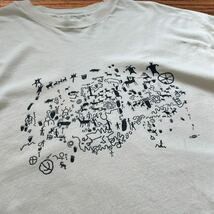 ★ USA製 80s Hanes シングルステッチ Tシャツ ヘインズ アート イラスト 原始時代 インディアン 民族 ネイティブ ヴィンテージ ★_画像5