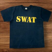 ★ 90s anvil SWAT Tシャツ ポリス ステンシル アンビル プリント ロゴ ブラック ヴィンテージ 90年代 ★_画像1
