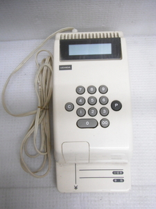 ウチダ 電子チェックライター EG-800型 印字機 事務用品 通電のみ確認済 S1-A