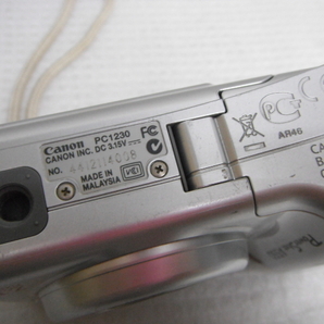 Canon キヤノン PowerShot A550 PC1230 デジカメ コンパクトデジタルカメラ シルバー 電池式 動作確認済 定形外郵便350円 B6-Aの画像6