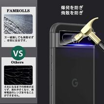 日本製 旭硝子 カメラ 黒縁 2枚 ラウンドエッジ加工 Google Pixel 8a グーグル ピクセル 硬度9H 高透過 貼り付け簡単 保護 フィルム ガラス_画像7