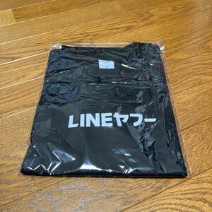 LINEヤフー 記念Tシャツ 非売品 新品未開封 未着用 ブラック 黒 半袖 ライン yahoo クルーネック Mサイズ