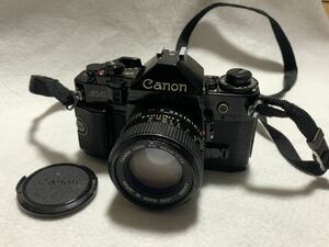 Canon フィルムカメラ A-1 FD 一眼レフカメラ 50mm f1.4 レンズ　新品電池付　動作確認済　キャノン