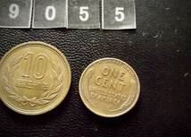 麦ペニー　アメリカ合衆国　1セントコイン　1953年　S刻印　　送料無料（9055）リンカーン　USA 貨幣　お金 貨幣　硬貨　ドル　_画像2