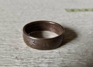 20号サイズ コインリング 指輪 新品 未使用 送料無料 　（9473) ハンドメイド　アンテーク 古銭　貨幣　硬貨　手作り　メンズ　