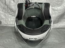 送安 中古 キレイ ARAI オープンフェイスヘルメット SZ-G グラスホワイト 61 62CM XL 目立つ傷無 内装クリーニング済 アライ 新井_画像2