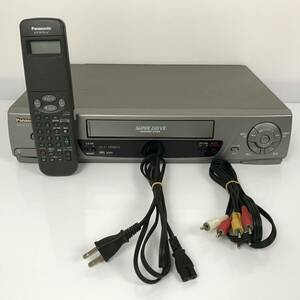 Panasonic パナソニック VHS ビデオデッキ NV-H110 再生OK 動作品 リモコン付き 当時物