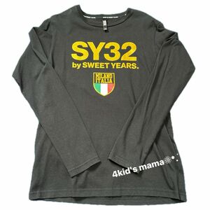 SY32 メンズ M SWEET YEARS 黒 ロンＴ 長袖 春秋
