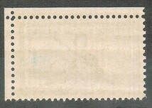 極美品の切手　【アメリカ】1953.2.23発行「国防兵」3c １種完　単片　上辺右辺耳紙付 　未使用 NH　　糊有_画像2