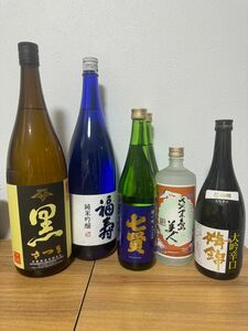 日本酒　焼酎セット　6本　黒さつま　福寿　七賢　絹の味　　さつま島美人　大吟辛口　梅錦