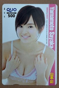 NMB48　山本彩　クオカード　500円②　チャンピオン