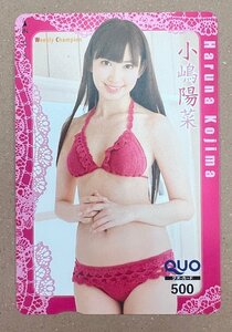 AKB48　小嶋陽菜　クオカード　500円　チャンピオン