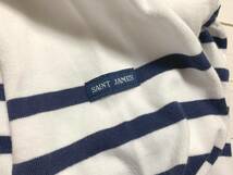 セントジェームス ボーダーカットソー バスクシャツ 白 ホワイト ネイビー saint james st フランス製 made in france 長袖 ピカソ_画像7