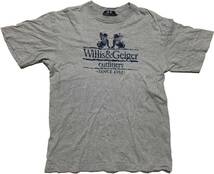 貴重 90年代 ウィリス＆ガイガー Tシャツ L willis&geiger グレー グレイ ウィルス_画像1