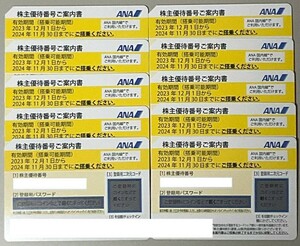 全日空　ANA　株主優待券10枚　有効期限2024年11月30日 