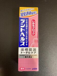 ライオン デントヘルス しみるブロック 85g 歯槽膿漏トータルケア 歯磨き粉