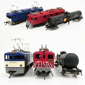 ○B) 3点セット!電気機関車 鉄道模型 HOゲージ ED911/ED100-1/TERタキ3000 Shell タキ3016 動作未確認