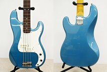 ○ Fender Precision Bass フェンダー プレシジョンベース エレキベース ブルー系 Crafted in Japan 弦楽器 楽器_画像3