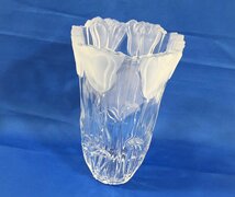 東洋佐々木ガラス　チューリップフラワーベース　ベストコレクション　ソーダガラス　現状品　OS5.044　/06_画像3