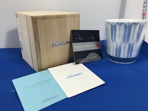 Noritake　ノリタケ　タンブラー　アテハカコレクション　矢絣　T２１８１　１６９１　未使用保管品　　OS5.065