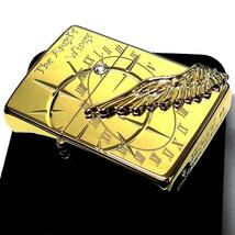 ZIPPO 限定 2000個生産 エンジェルウィング ジッポ ライター ゴールド おしゃれ スワロフスキー 金タンク 美しい シリアルNo入り ギフト_画像7