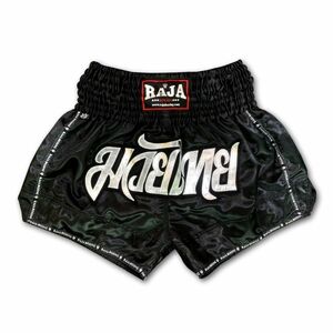 新品 RAJA ムエイタイ キックボクシング パンツ Mサイズ ユニセックス ブラック ショーツ ボクシング MMA 格闘技 スポーツ RTB29-1
