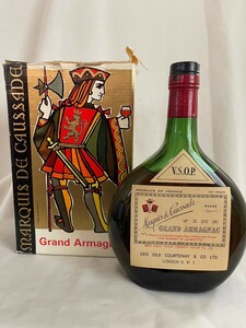 アルマニャック　 マルキドコサード　VSOP 700ml 未開栓　ARMAGNAC MARQUIS DE CAUSSADE ブランデー　# ウイスキー