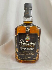 ビッグサイズ　バランタイン 12年 ゴールドシール 1000ml　未開栓　Ballantines　GOLD SEAL　ウイスキー