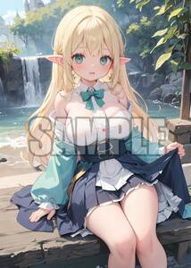 s4137【高画質】A4サイズ アートポスター グラビア　水着 制服 イラスト コスプレ モデル セクシー かわいい 美人 美少女 美女 アニメ ACG