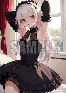 s2342【高画質】A4サイズ アートポスター グラビア　水着 制服 イラスト コスプレ モデル セクシー かわいい 美人 美少女 美女 アニメ ACG