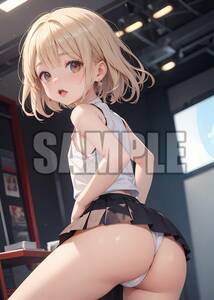 s00268【高画質】A4サイズ アートポスター グラビア　水着 制服 イラスト コスプレ モデル セクシー かわいい 美人 美少女 美女 アニメ ACG