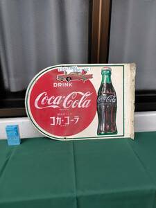 コカコーラ飲みましょう。ホーロー看板。