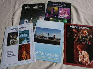 THE ALFEE 会報「Alfee Mania No.102．103．105．106．107」5冊