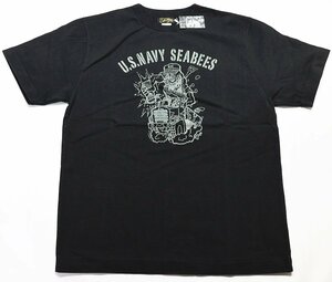 COLIMBO (コリンボ) Montauk Tee - U.S.N. Seabees - / モントークTシャツ シービーズ ZX-0410 未使用品 LMP BLACK size L / ブラック