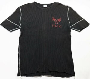 Studio D'artisan (ステュディオダルチザン) Crew Neck Thermal Tee - S.D.A.C. - / サーマルTシャツ Lot 9567P ブラック size L