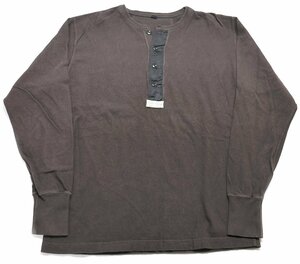 Freewheelers (フリーホイーラーズ) HENLEY NECK L/S SHIRTS / ヘンリーネックシャツ CHARCOAL BLACK size 38 / ロンT