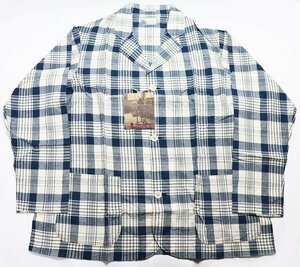 Workers K&T H MFG Co (ワーカーズ) Relax Jacket - Blue Madras / リラックスジャケット ブルーマドラス 未使用品 size 42(XL)