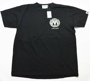 Acoustic (アコースティック) Buffalo Tee / バッファロー クルーネックTシャツ AC21212 未使用品 ブラック size S