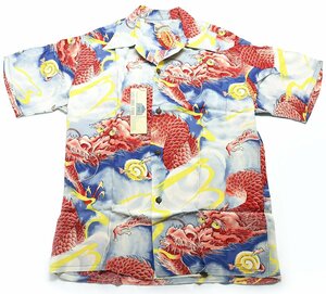 SUN SURF (サンサーフ) スペシャルエディション アロハシャツ “DRAGON THUNDER” SS32294 未使用品 レッド size L / ドラゴンサンダー