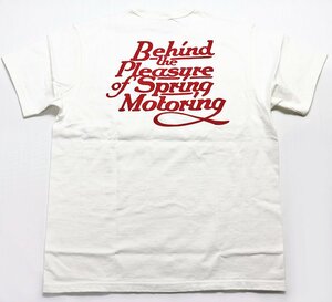 Deluxeware (デラックスウエア) SDL-2201...MOTORING / モータリング クルーネックTシャツ 未使用品 ホワイト size L