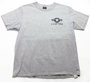 The REAL McCOYS (リアルマッコイズ) MILITARY TEE / U.S. AIR FORCE ミリタリーTシャツ MC20016 美品 グレー size 40(L)