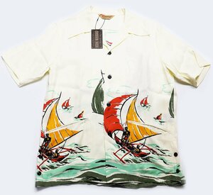 Groovin High 1940 -е пляжный стиль S / S Sshirt -yacht- / Beach Style Ryon Rush Rub