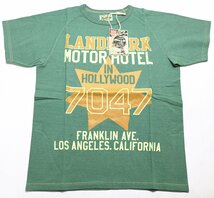 BO'S GLAD RAGS (ボーズグラッドラグス) フリーダムTシャツ “Landmark Motor Hotel.1970” 未使用品 パイン size S / バーンストーマーズ_画像1