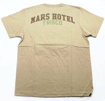 BO'S GLAD RAGS (ボーズグラッドラグス) クルーネックTシャツ “MARS HOTEL '74” 未使用品 ストロー size M / バーンストーマーズ_画像2
