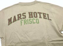 BO'S GLAD RAGS (ボーズグラッドラグス) クルーネックTシャツ “MARS HOTEL '74” 未使用品 ストロー size S / バーンストーマーズ_画像6