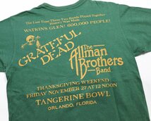 Bootleggers (ブートレガーズ) Rock Tee - The Allman Brothers Band - / ロックTシャツ グリーン size YOUTH L / フリーホイーラーズ_画像4