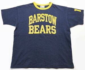 JOE McCOY (ジョーマッコイ) BALL PARK クルーネックTシャツ “BARSTOW BEARS” ネイビー size 42(XL) / リアルマッコイズ