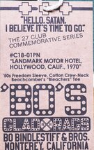 BO'S GLAD RAGS (ボーズグラッドラグス) フリーダムTシャツ “Landmark Motor Hotel.1970” 未使用品 パイン size M / バーンストーマーズ_画像10